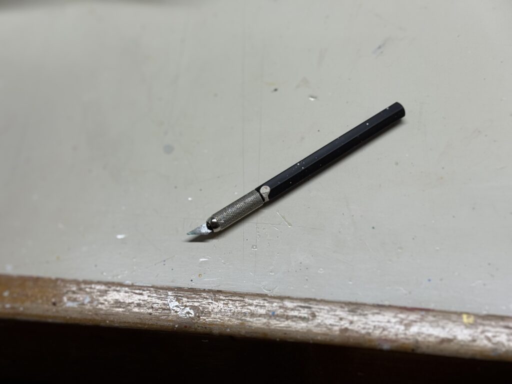 工房で使用しているデザインナイフ